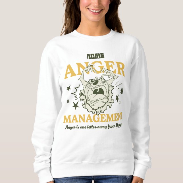 Sweatshirt LOONEY TUNES™ Gestion de la colère de |TAZ™ ACME (Devant)