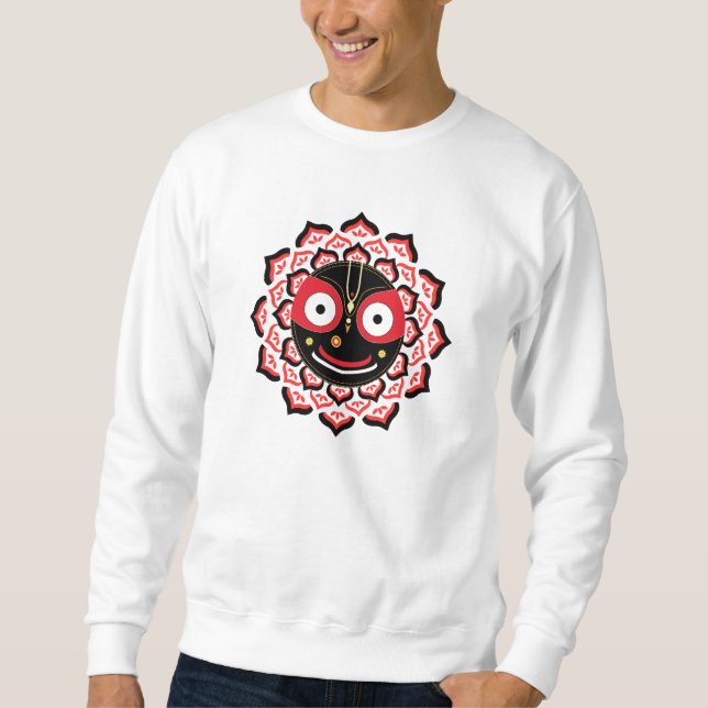 Sweatshirt Lord Jagannath Face Chakra Hindu Deity (Devant)