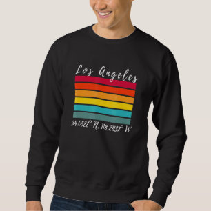 Sweatshirt Los Angeles California Latitude Longitude La Souve