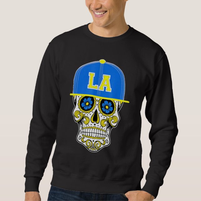 Sweatshirt Los Angeles Mexicaine Crâne de sucre Jour du Dead  (Devant)