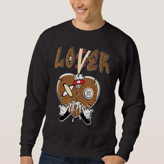 Sweatshirt Loser  Heart Dripping Desert Elephant 3s Matching (Devant)