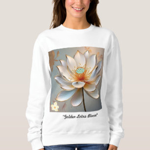 Sweatshirt "Lotus d'Or en Fleur"