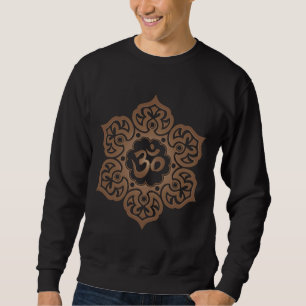 Sweatshirt Lotus en pierre vieilli Yoga Om
