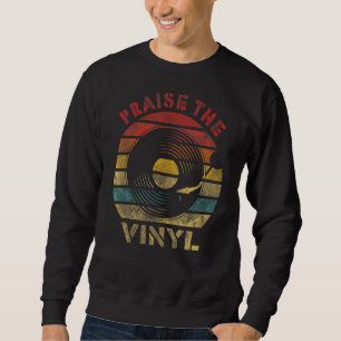 Sweatshirt Louange Vinyl Retro Record musique Vintage