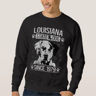 Sweatshirt Louisiane Catahoula Leopard Dog US State Dog Fan L