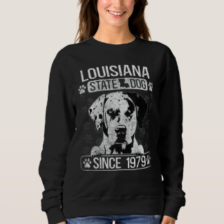 Sweatshirt Louisiane Catahoula Leopard Dog US State Dog Fan L