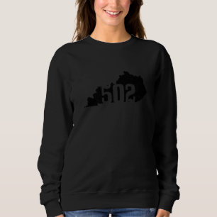 Sweatshirt Louisville 502 Indicatif régional Kentucky Map Sta