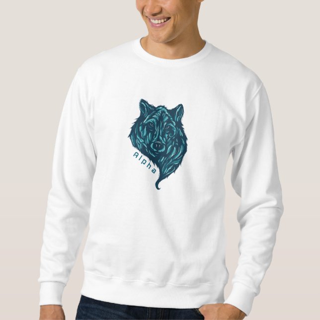 Sweatshirt Loup Alpha (Devant)