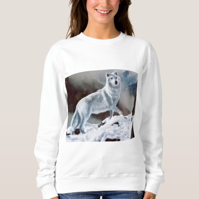 Sweatshirt Loup arctique (Devant)
