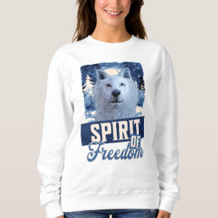Sweatshirt Loup Arctique Esprit de Liberté Création Faunique