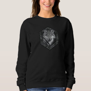 Sweatshirt Loup celtique