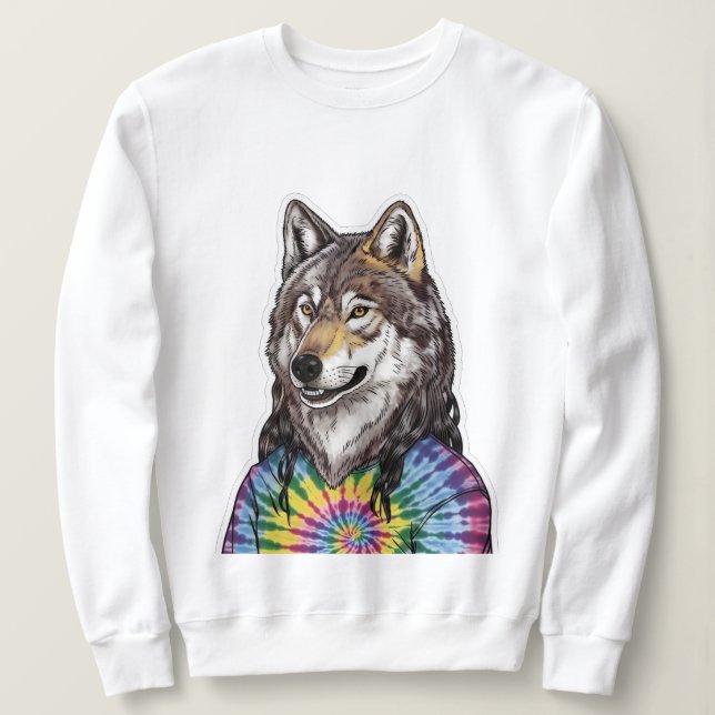Sweatshirt Loup de Jerry Garcia (Design devant)