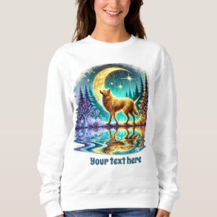 Sweatshirt Loup d'hiver mignon personnalisable