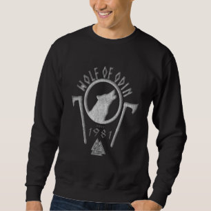 Sweatshirt Loup d'Odin Asatru Heathenry Viking Birt Personnel