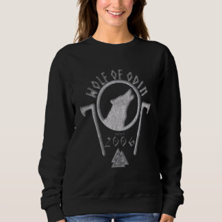 Sweatshirt Loup D'Odin Asatru Heathenry Viking Personal Birt