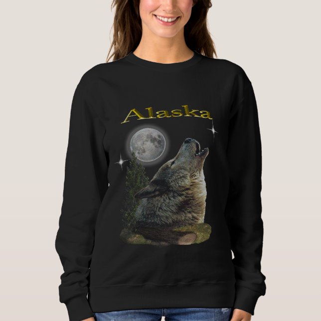 Sweatshirt Loup et Lune (Devant)