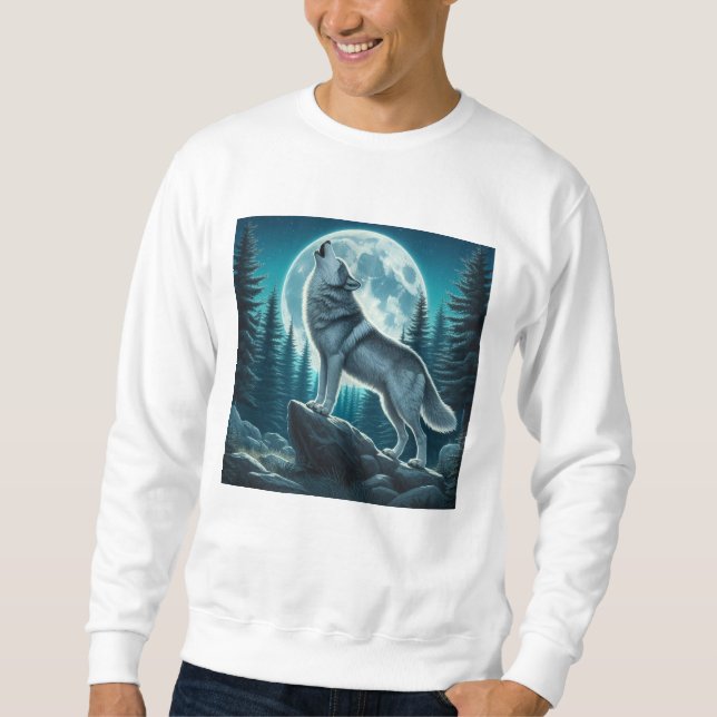 Sweatshirt Loup hurlant (Devant)