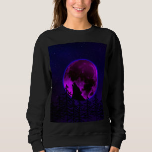SWEATSHIRT LOUP HURLANT LUNE MAGENTA  