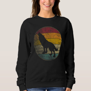 Sweatshirt Loup Loups Amour Soleil Rétro Vintage 70s 80s 90