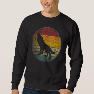 Sweatshirt Loup Loups Amour Soleil Rétro Vintage 70s 80s 90s