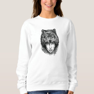 Sweatshirt Loup solitaire