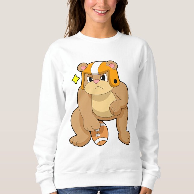 Sweatshirt L'ours dans les sports de football (Devant)
