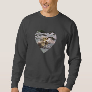 Sweatshirt Loutres de mer tenant des mains