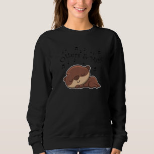 Sweatshirt Loutres et notes de musique Musicien Clé Douce lou