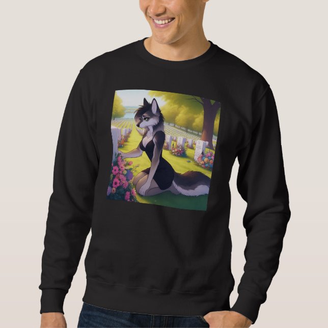 Sweatshirt Louve veuve de guerre  (Devant)