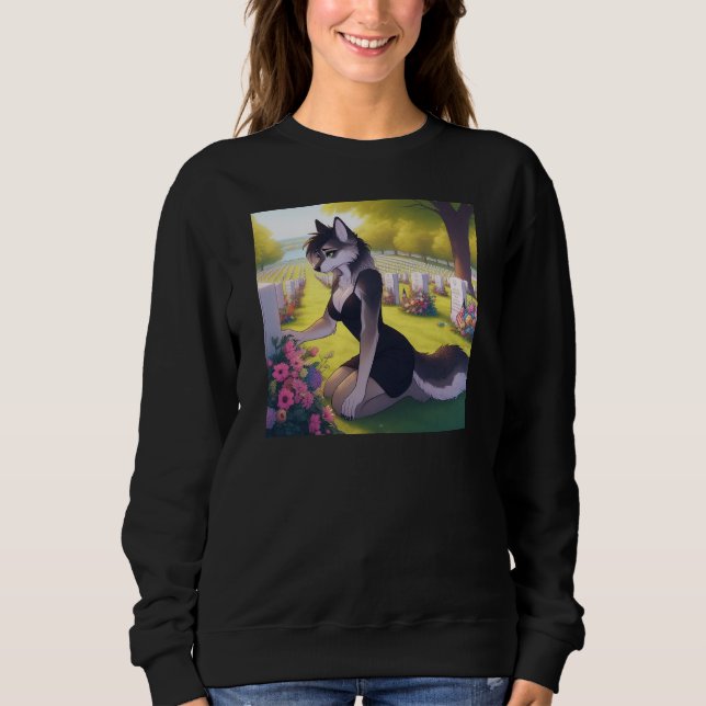 Sweatshirt Louve veuve de guerre  (Devant)