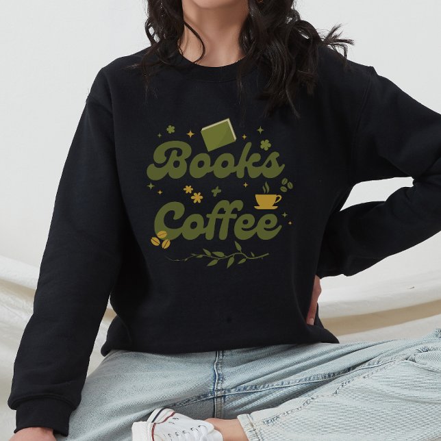 Sweatshirt Louveur de livres floraux modernes et de livre de  (Créateur téléchargé)