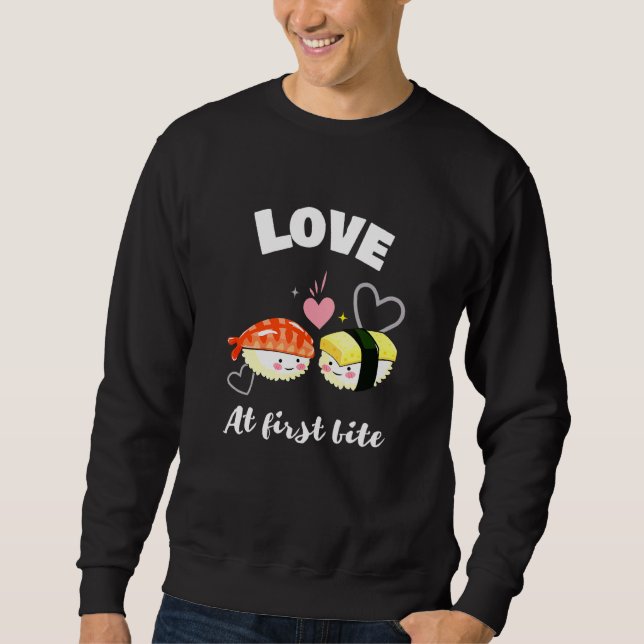 Sweatshirt Love At First Bite - Maki Sushi Design (Devant)