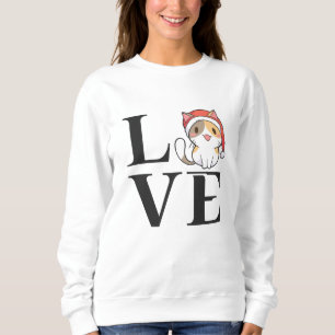 Sweatshirt Love Cats - Père Noël Kitten