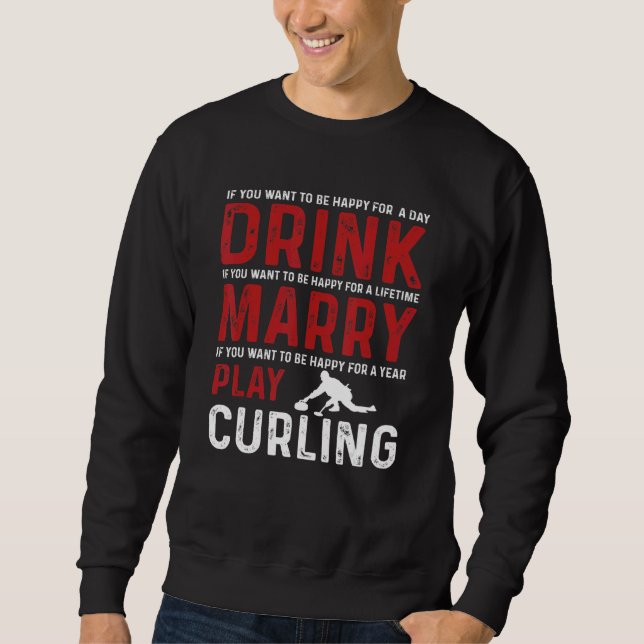 Sweatshirt Love Curling Team (Devant)