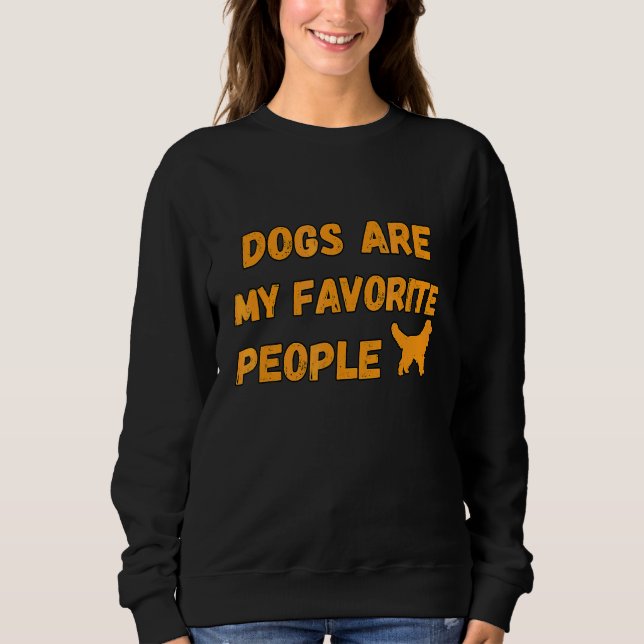 Sweatshirt Love Dogs Dit Prefere Dogs (Devant)