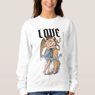 Sweatshirt Love Embrace – Illustration d'un couple romantique
