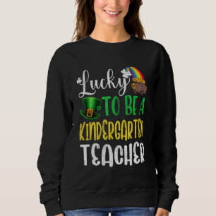 Sweatshirt Love Enseignement maternelle Shamrock St patrick D