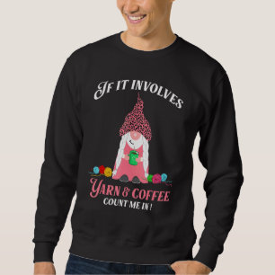Sweatshirt Love Fer Et Café Gnome Leopard Femmes Tee