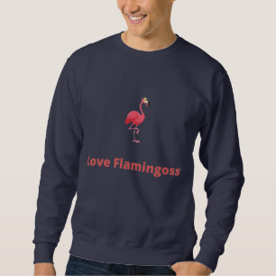 Sweatshirt Love Flamingoss - Flamants roses