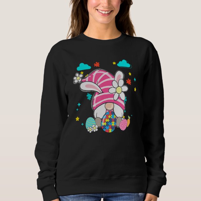 Sweatshirt Love Gnome Sensibilisation sur l'autisme Accepter  (Devant)
