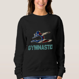 Sweatshirt Love Gymnast Tumbling Team Girl Gymnastique