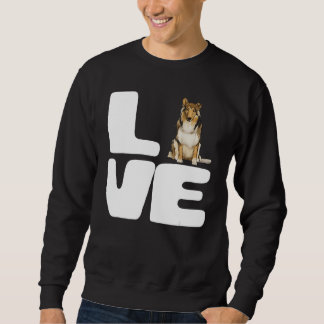 Sweatshirt Love My Collie Amoureux des chiens Cadeau