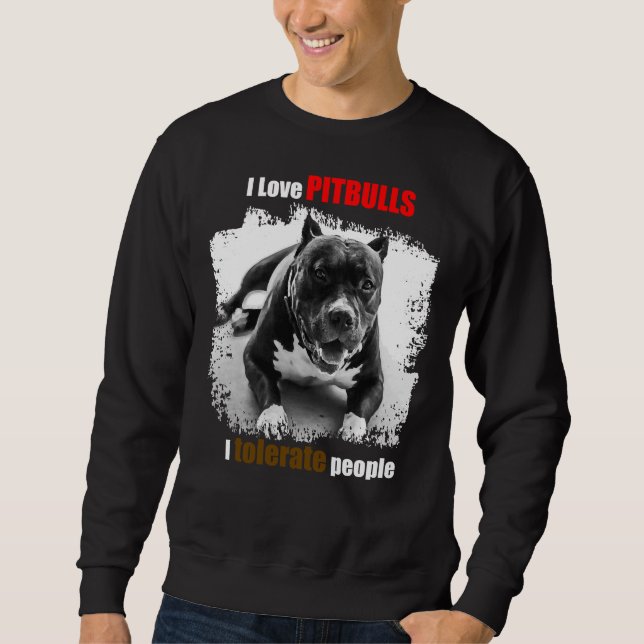 Sweatshirt Love Pitbulls (Devant)