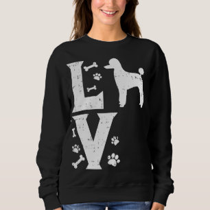 Sweatshirt Love Poodle Standard Miniature Toy Amoureux des ch