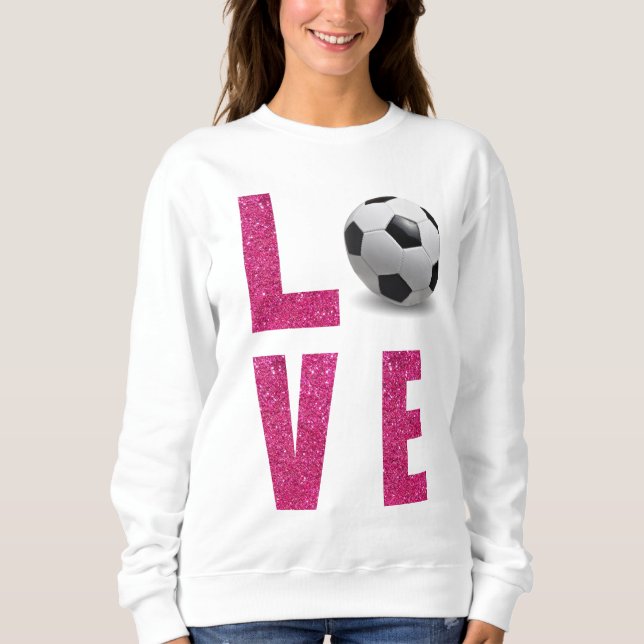 Sweatshirt Love Soccer (Devant)