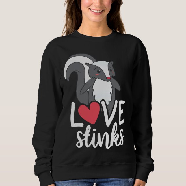 Sweatshirt Love Stinks Clothing His and Her Valentines Day (Devant)