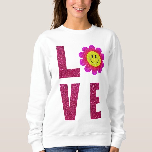 Sweatshirt Love Sunflower (Devant)