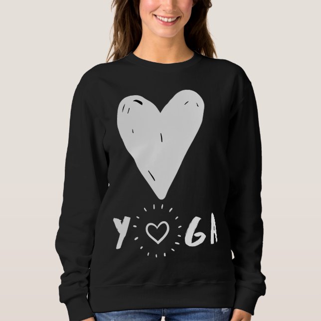 Sweatshirt Love Yoga Fitting Scoop (Devant)