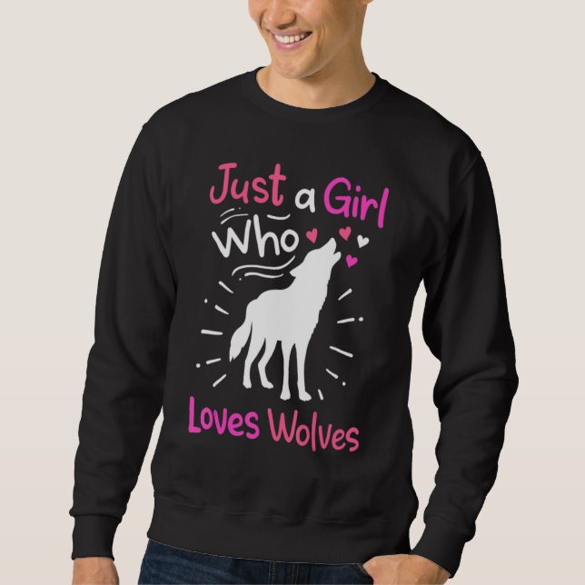 Sweatshirt Loves Wolves wolf Face 14 (Devant)