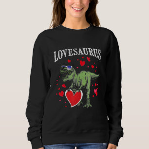Sweatshirt Lovesaurus Valentines Jour T Rex Dinosaur Garçons 